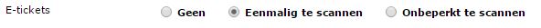 e-tickets activiteit