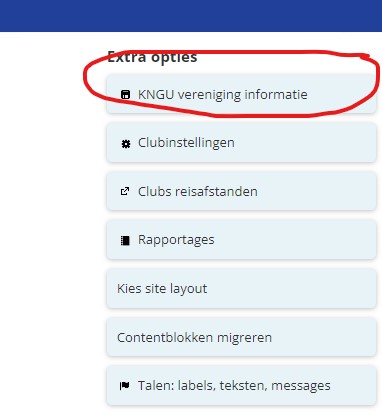 vererniging informatie